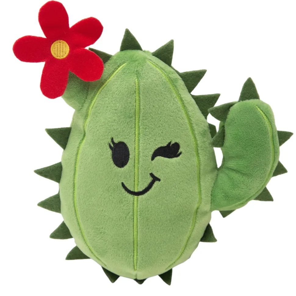 Snugarooz Baby Chloe Catcus Squeak and Crinkle Plush Dog Toy - Large - 8" Inches