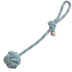 Snugarooz Floss N' Fun Rope and Tug Dog Toy - Assorted - 17" Inches