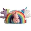 Snugarooz Hide and Seek Rainbow Shaped 4-in-1 Interactive Crinkle and Plush Dog Toy