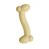 Snugarooz Lil' Baby Bone Dental Textured Rubber Chew Puppy Dog Toy - Yellow - 4.25" Inches
