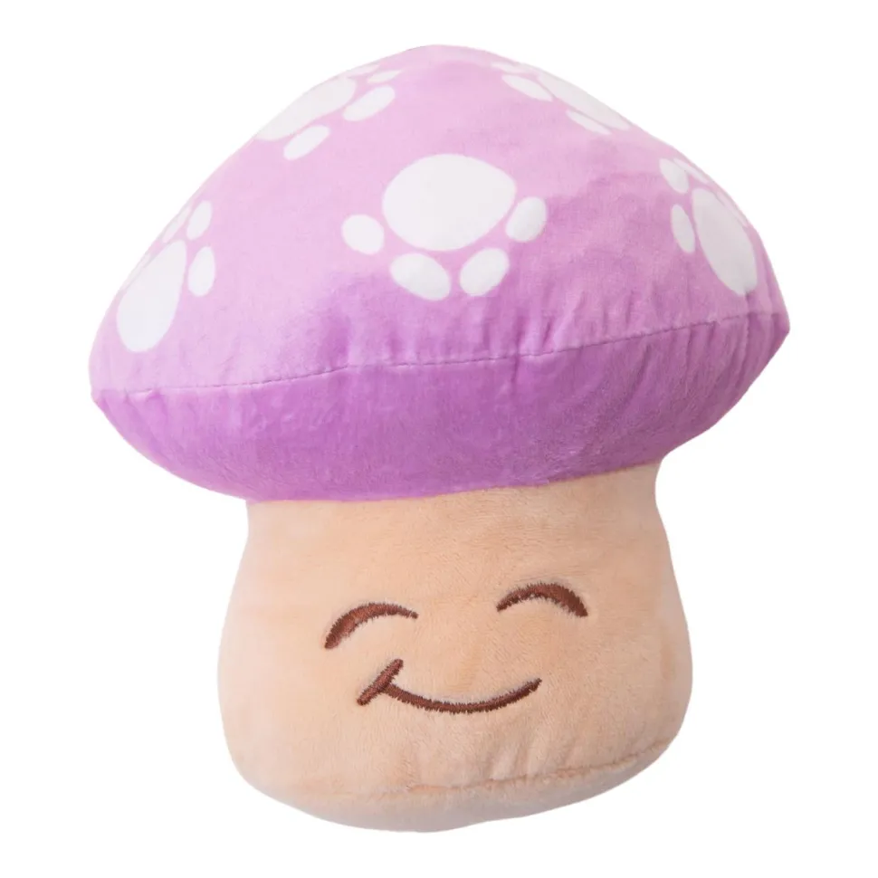 Snugarooz Magic The Mushroom Squeak and Crinkle Plush Dog Toy - 8" Inches