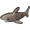 Snugarooz Saul The Shark Squeak and Crinkle Plush Nylon Dog Toy with inner Spikey Ball - 19" Inches