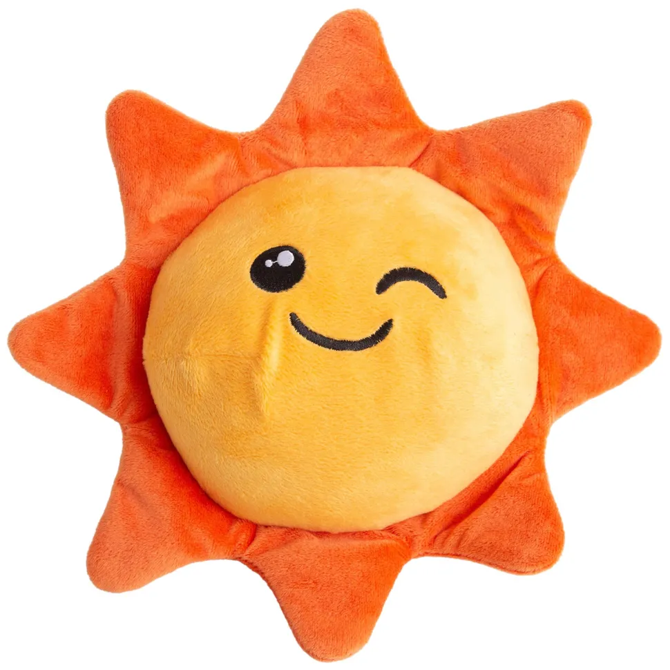 Snugarooz Sweet Sunshine Squeak and Crinkle Plush Dog Toy - 8" Inches