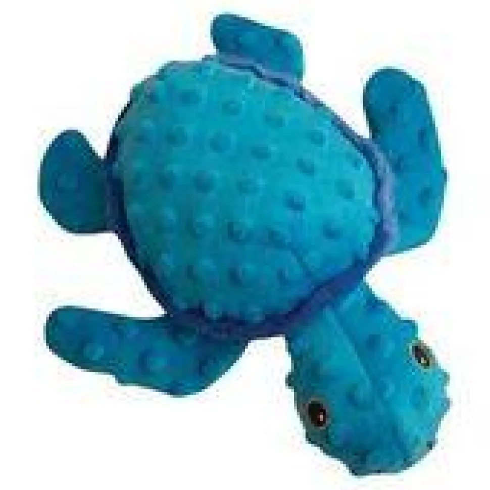 Snugarooz Tucker The Turtle Squeak and Crinkle Plush Dog Toy - 10" Inches