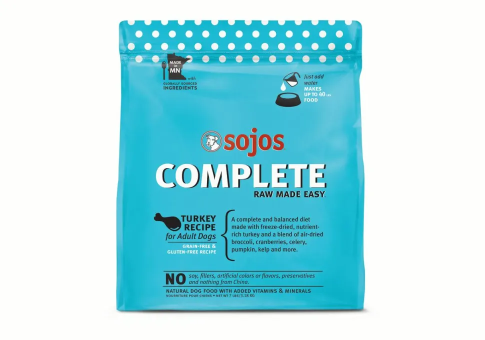 Sojos Freeze-Dried Dog Food Complete Adult Turkey - 7 lbs
