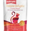 Solid Gold Holistic Delights Grain-Free Creamy Bisque Salmon and Coconut Puree Wet Cat Food Pouch - 3 Oz - Case of 24