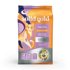 Solid Gold Indigo Moon Grain-Free High-Protein Wild Pollock and Egg Dry Cat Food - 3 Lbs