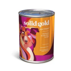 Solid Gold Star Chaser Chicken and Brown Rice Recipe Canned Dog Food - 13.2 Oz - Case of 6