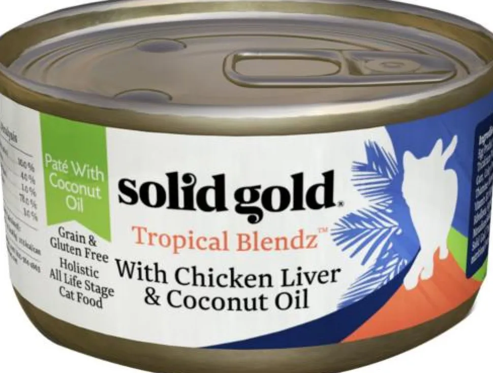 Solid Gold Tropical Blendz Grain-Free Chicken Liver and Coconut Oil Pate Canned Cat Food - 3 Oz - Case of 24