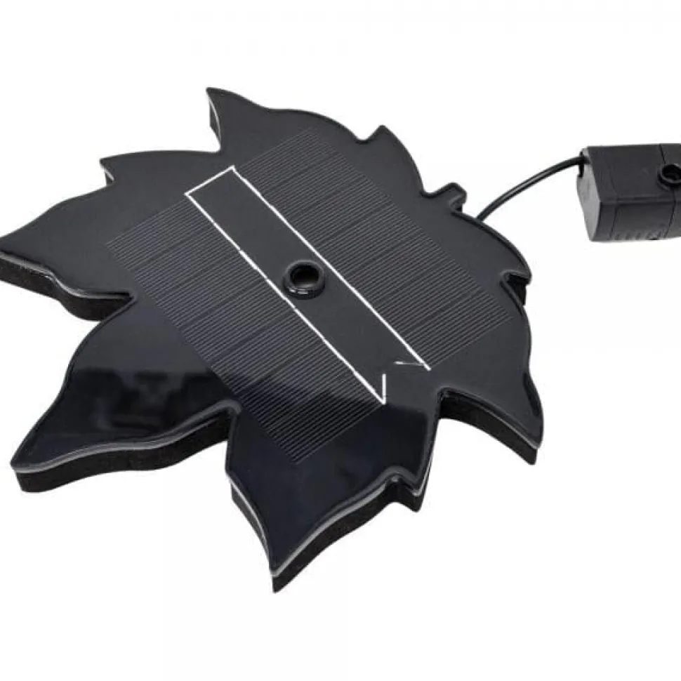 Songbird Essentials Floating Leaf Solar Bubbler Wild Bird Bath Heater & De-icer - 0.75 X 8 X 7.5 In