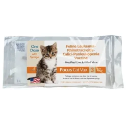 Spectra Focus Cat Vax 3 Plus Felv with Syringe Cat Vaccines - 1 Dose