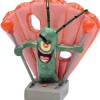 SpongeBob Plankton Aquarium Ornament - Green, Pink and Grey - 2 in - Mini