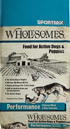 Sportmix Wholesomes Dog Performance Chicken and Rice Meal - 30 lbs