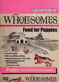 Sportmix Wholesomes Small Dog Puppy Chicken Meal Rice - 16.5 lbs