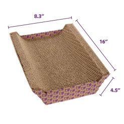 SPOT Ethical Cat Scratcher Bed with Catnip - 17" Inch