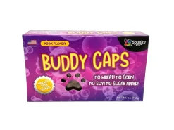 Spunky Pup Buddy Caps Pork Flavored Soft and Chewy Dog Treats - 5 Oz