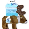 Spunky Pup Clean Earth Collection Caribou Squeak and Plush Dog Toy - Large