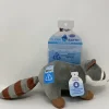 Spunky Pup Clean Earth Collection Raccoon Squeak and Plush Dog Toy - Small