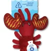 Spunky Pup Clean Earth Collection Lobster Squeak and Plush Dog Toy - Small