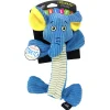 Spunky Pup Wibbleez Stretch Straight Squeak and Plush Nylon Dog Toy