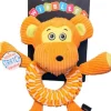 Spunky Pup Wibbleez Stretch Round Squeak and Plush Nylon Dog Toy