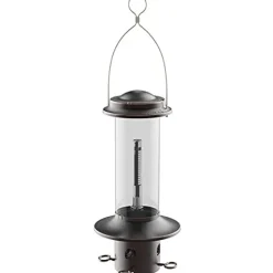 Squirrel-X Mx5 Squirrel Resistant Tubed Wild Bird Feeder - Bronze - 2.8 Lbs Cap