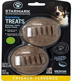Starmark Everlasting USA Treat Dog Toy Stuffing Chewy Dog Treats - Chicken - Medium