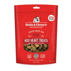 Stella & Chewy's Beef Hearts Freeze Dried Dog Treats - 3 Oz