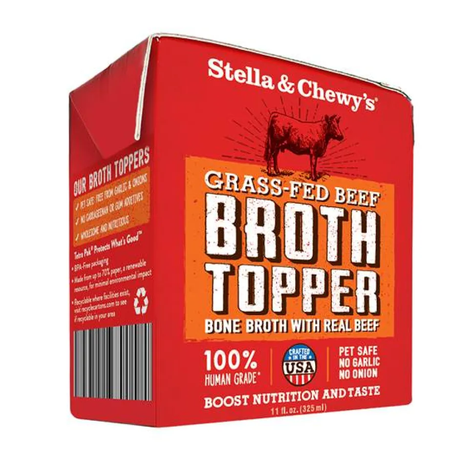 Stella & Chewy's Broth Topper Grass Fed Beef Canned Dog Food - 11 Oz - Case of 12