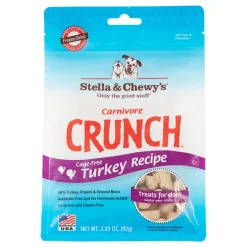 Stella & Chewy's Carnivore Crunchy Turkey Freeze Dried Dog Treats - 3.25 Oz