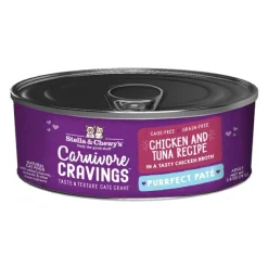 Stella & Chewy's Carnivore Cravings Pate Chicken and Tuna Canned Cat Food - 2.8 Oz - Case of 24