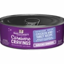 Stella & Chewy's Carnivore Cravings Shredded Chicken Turkey Canned Cat Food - 2.8 Oz - Case of 24