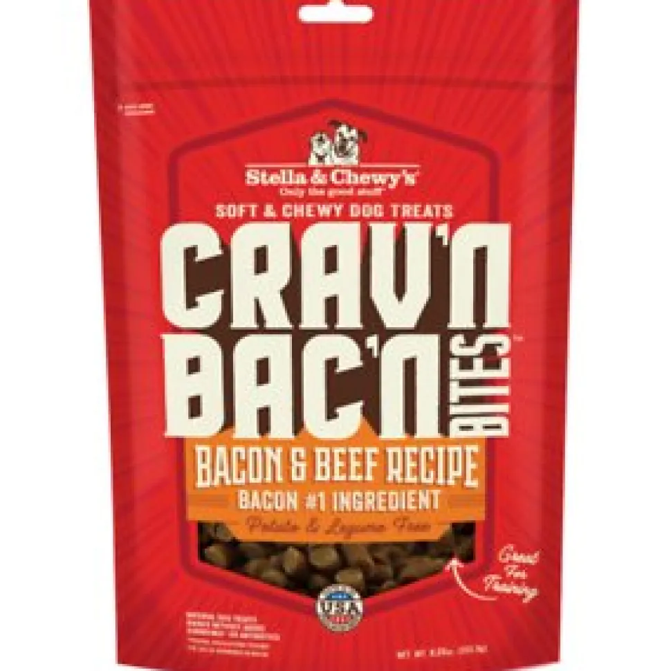 Stella & Chewy's Cravin' Bacon Bites Beef Chewy Dog Treats - 8.25 Oz