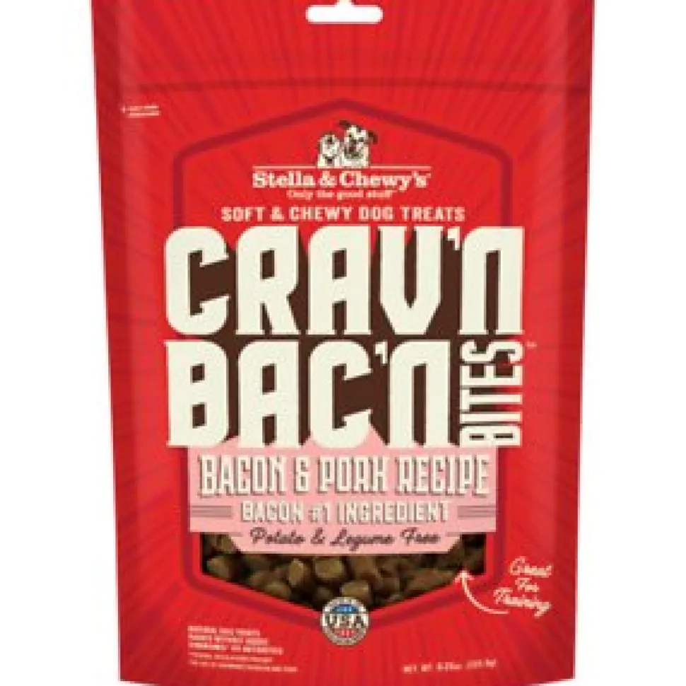 Stella & Chewy's Cravin' Bacon Bites Pork Chewy Dog Treats - 8.25 Oz