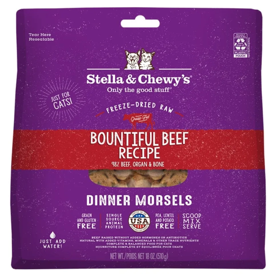 Stella & Chewy's Dinner Morsals Beef Recipe Freeze-Dried Cat Food