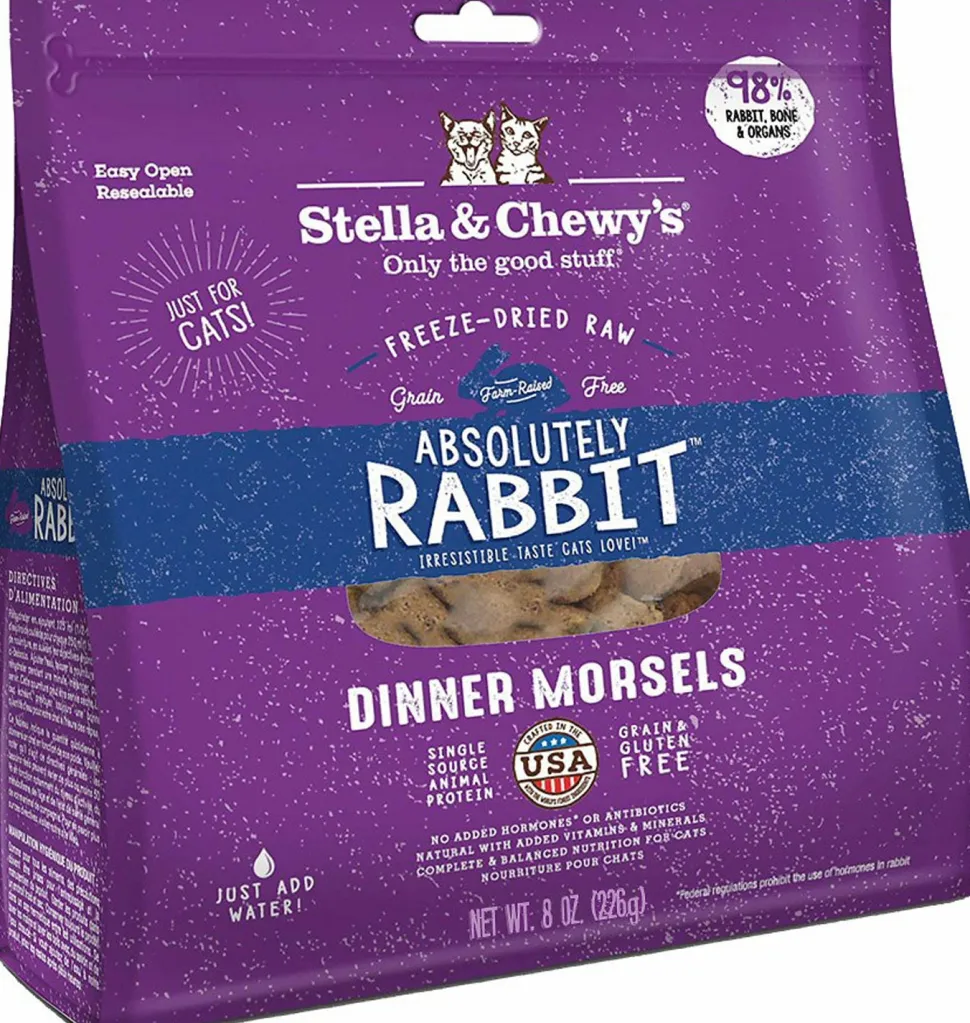 Stella & Chewy's Dinner Rabbit Freeze-Dried Cat Food - 8 Oz