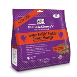Stella & Chewy's Dinner Tummy Ticklin' Turkey Freeze-Dried Cat Food - 18 Oz