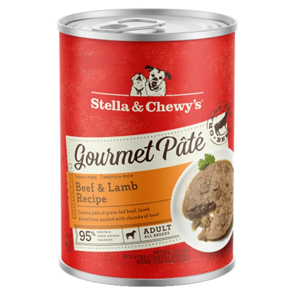 Stella & Chewy's Gourmet Pate Beef and Lamb Canned Dog Food - 12.5 Oz - Case of 12