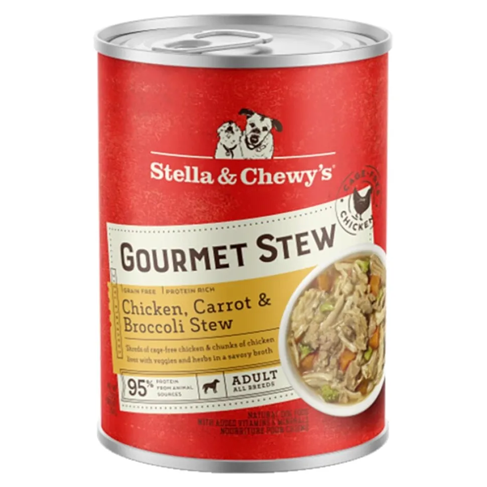 Stella & Chewy's Gourmet Stew Chicken Carrot and Broccoli Canned Dog Food - 12.5 Oz - Case of 12