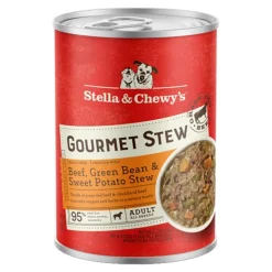 Stella & Chewy's Gourmet Stew Beef Green Beans and Sweet Potato Canned Dog Food - 12.5 Oz - Case of 12