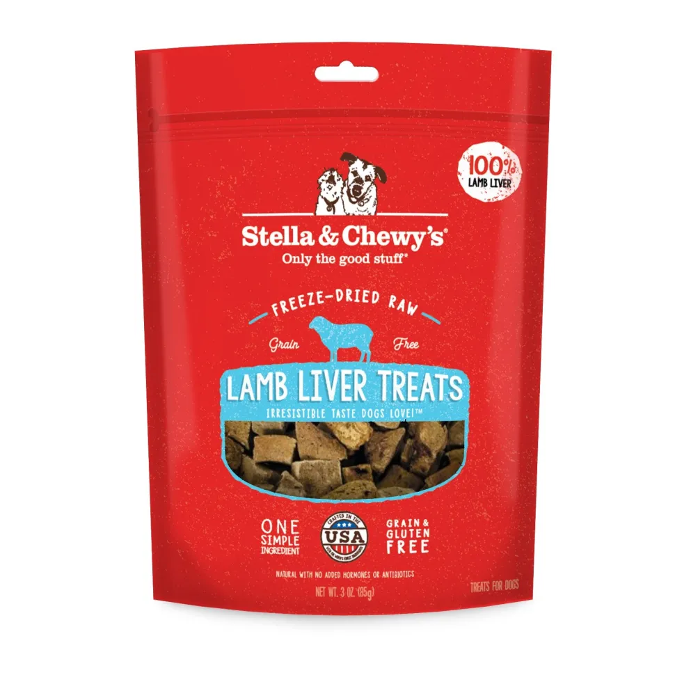 Stella & Chewy's Lamb Liver Freeze Dried Dog Treats - 3 Oz