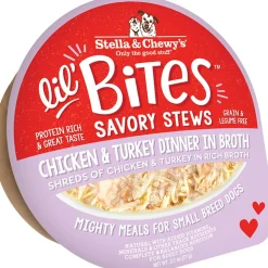 Stella & Chewy's Lil' Bites Stew Chicken Turkey Wet Dog Food - 2.7 Oz - Case of 12