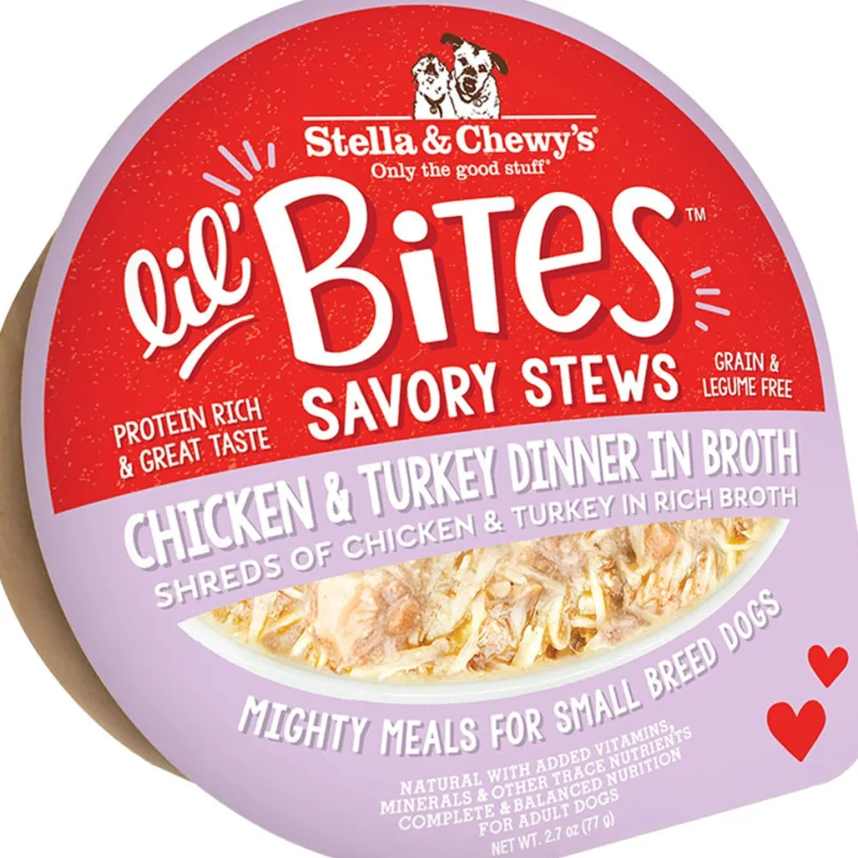 Stella & Chewy's Lil' Bites Stew Chicken Turkey Wet Dog Food - 2.7 Oz - Case of 12