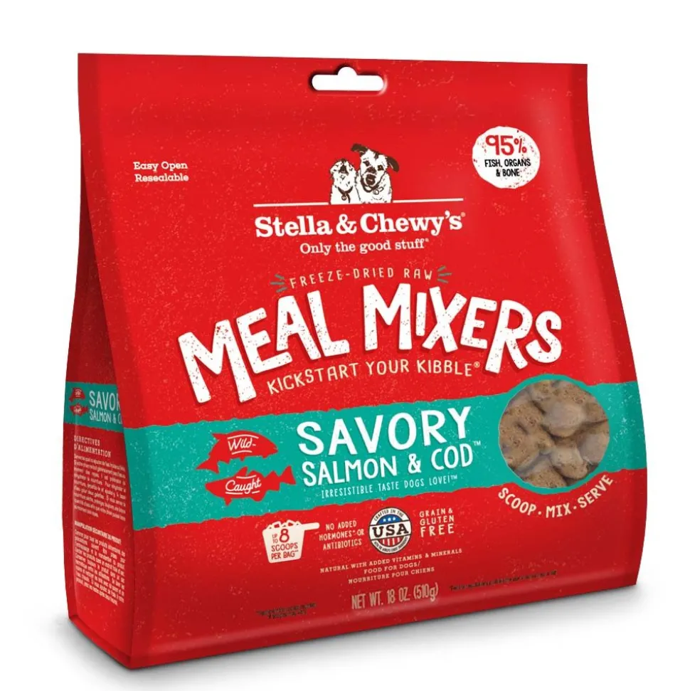 Stella & Chewy's Mixers Salmon Cod Freeze-Dried Dog Food - 18 Oz
