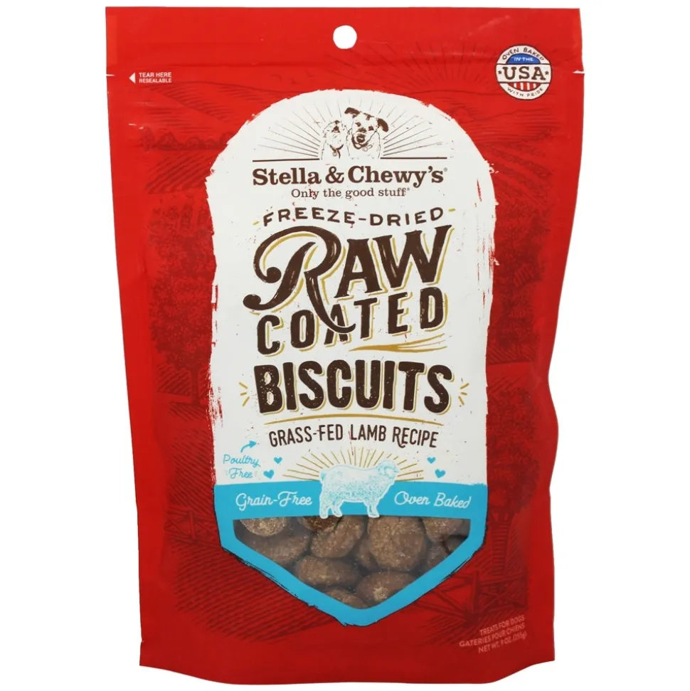Stella & Chewy's Raw Coated Biscuits Lamb Dog Biscuits - 9 Oz