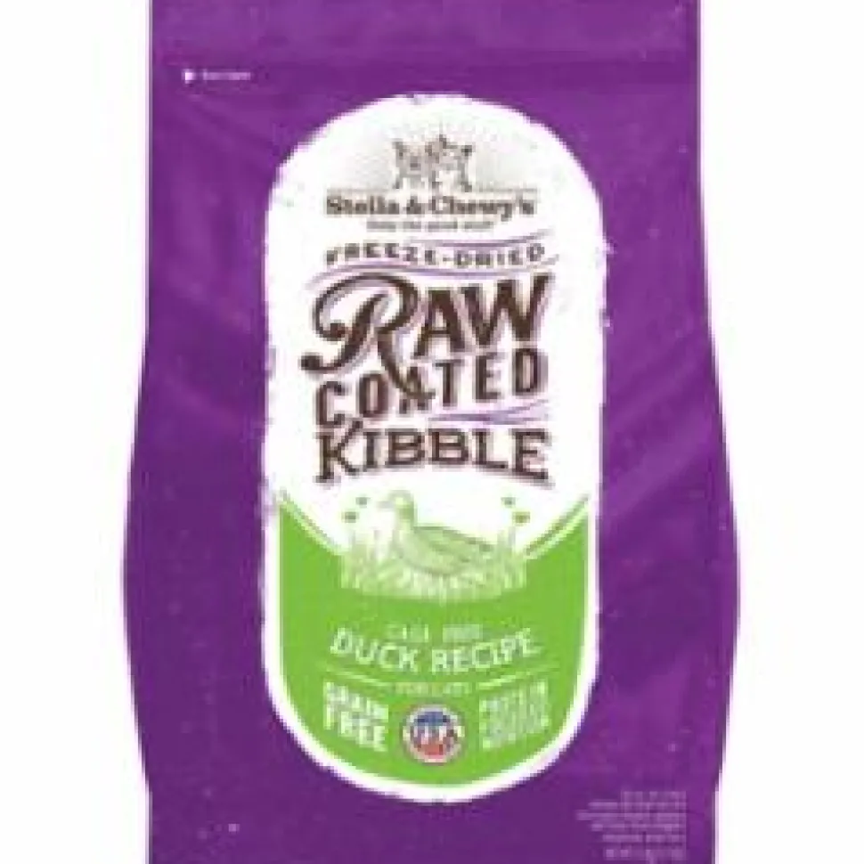Stella & Chewy's Raw Coated Duck Dry Cat Food- 5 lbs
