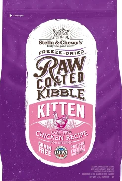 Stella & Chewy's Raw Coated Kitten Cage-Free Chicken Dry Cat Food - 2.5 Lbs