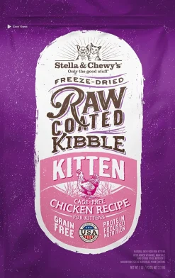 Stella & Chewy's Raw Coated Kitten Chicken Dry Cat Food - 5 Lbs