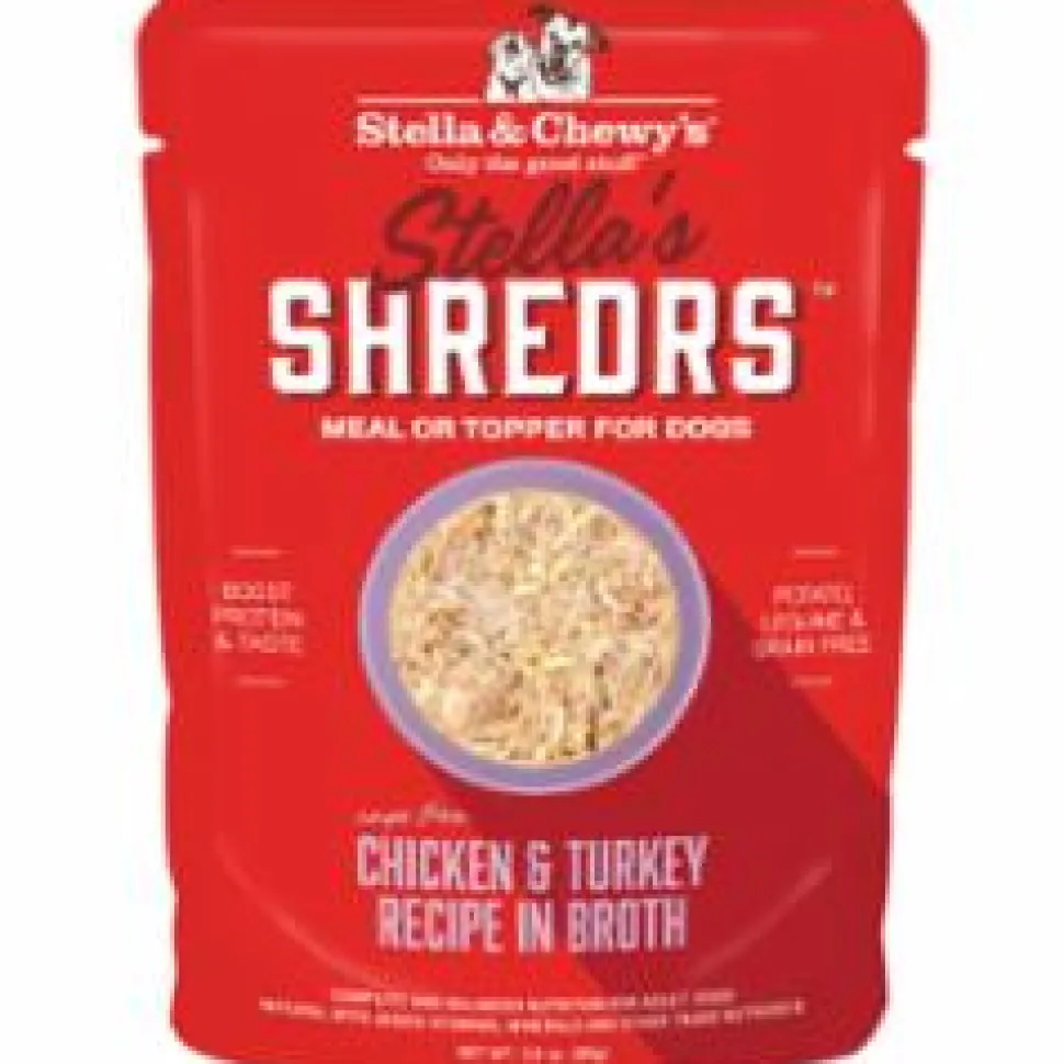 Stella & Chewy's Shredders Chicken Turkey Wet Dog Food - 2.8 Oz - Case of 24