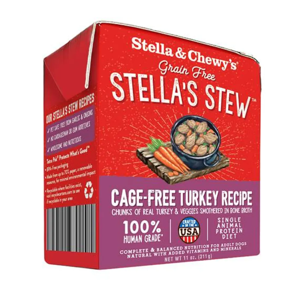 Stella & Chewy's Stew Cage-Free Turkey Canned Dog Food - 11 Oz - Case of 12